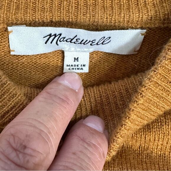 Madewell Tri-Tone Knit Sweater with merino wool and alpaca - Picture 7 of 7